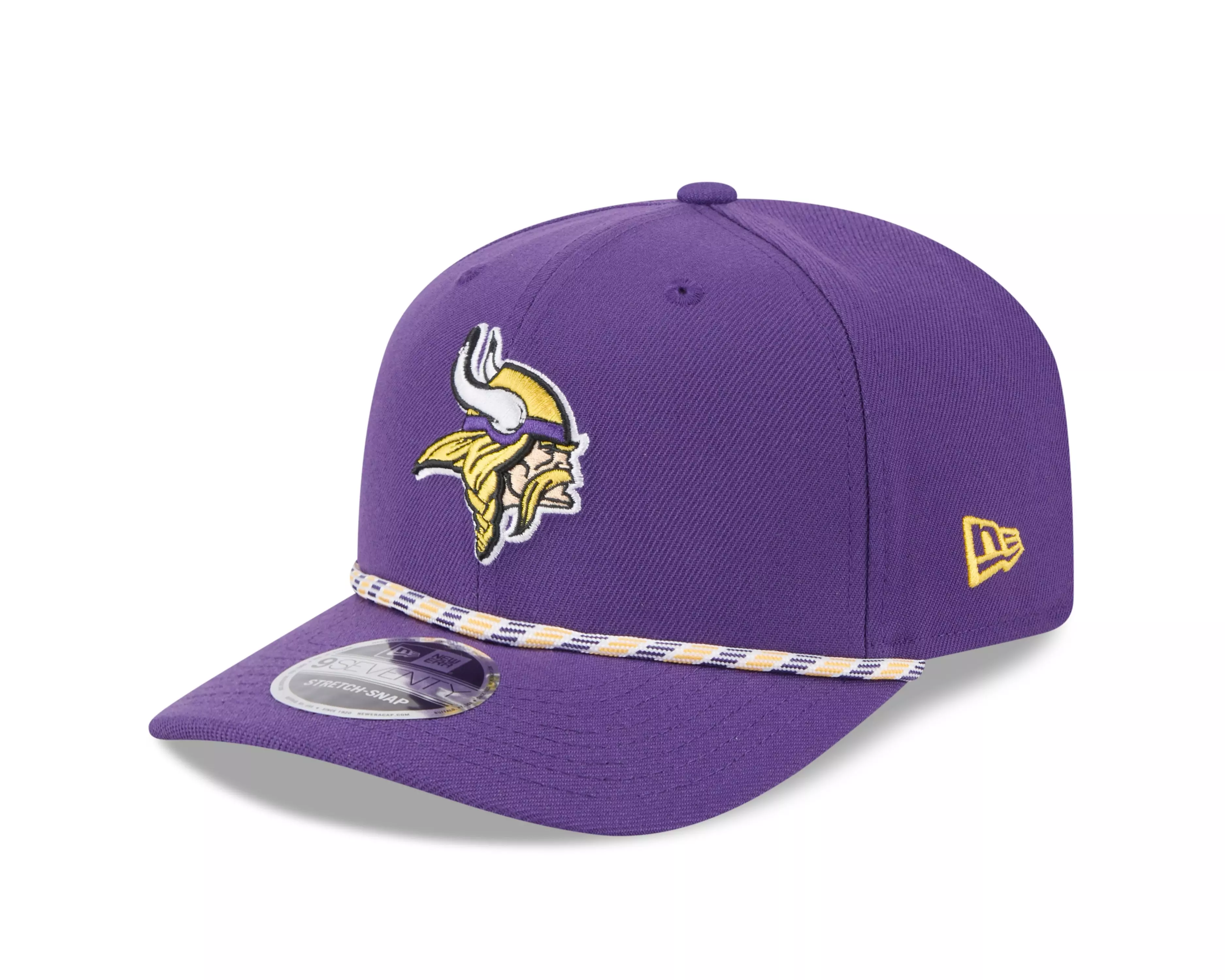 New Era Minnesota Vikings 9SEVENTY Rope Stretch Snapback Hat-Purple
